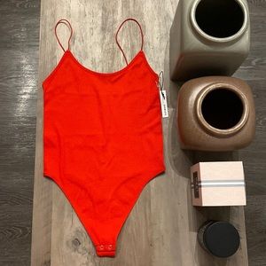 Forever 21 Seamless Ribbed Bodysuit NWT US Large